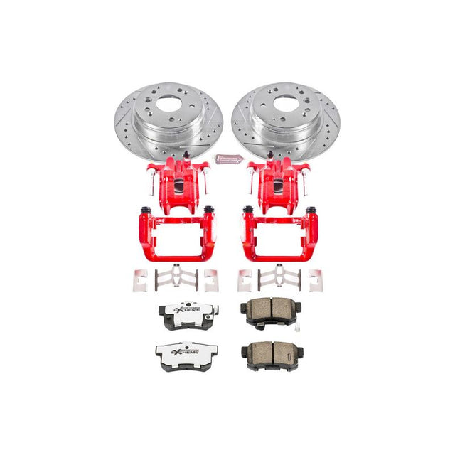 Power Stop 04-08 Acura TL Rear Z26 Street Warrior Brake Kit w/Calipers - RPL Performance