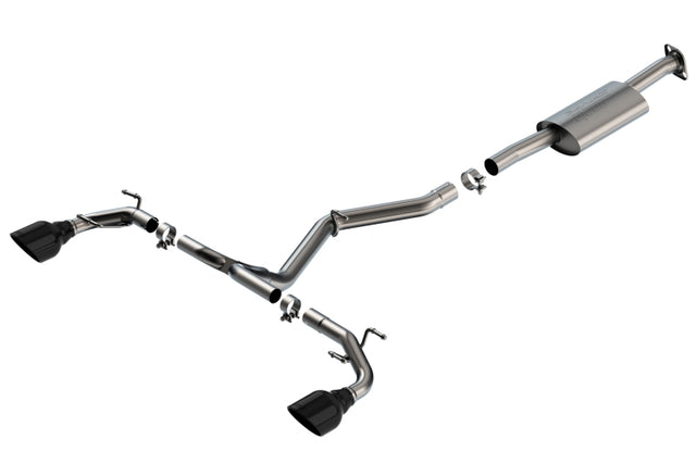 Borla 22-23 Subaru BRZ/Toyota GR86 2.4L RWD AT/MT S-Type Catback Exhaust - Black Chrome Tips - RPL Performance