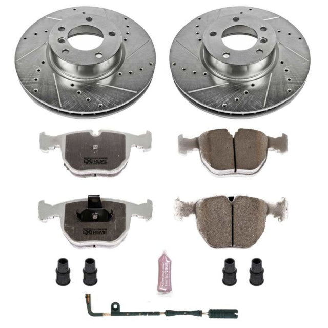Power Stop 01-03 BMW 530i Front Z26 Street Warrior Brake Kit - RPL Performance