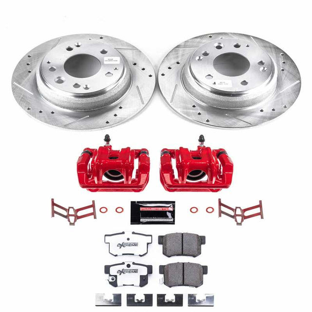 Power Stop 91-95 Acura Legend Rear Z26 Street Warrior Brake Kit w/Calipers - RPL Performance