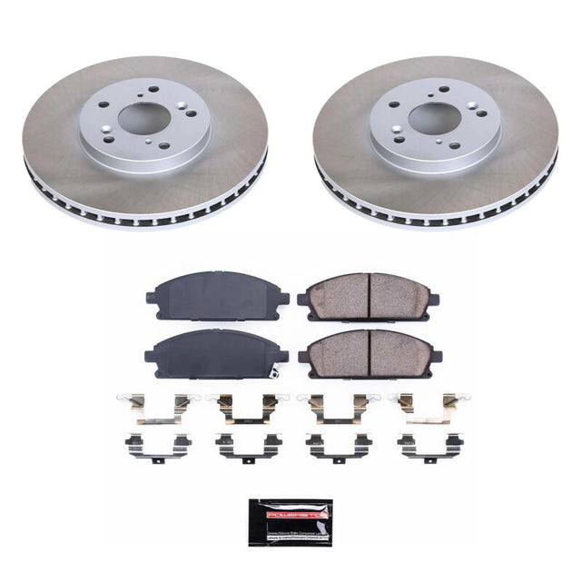 Power Stop 03-06 Acura MDX Front Semi-Coated Rotor Kit - RPL Performance