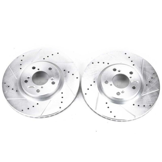 Power Stop 07-13 Acura MDX Front Evolution Drilled & Slotted Rotors - Pair - RPL Performance