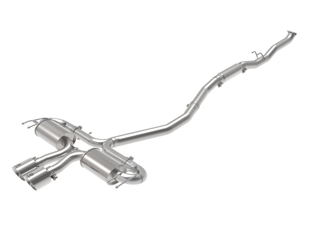 aFe Takeda 3in 304 SS Cat-Back Exhaust System w/Polished Tips 17-21 Honda Civic Sport L4-1.5L (t) - RPL Performance