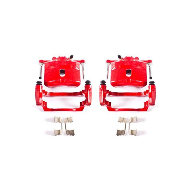 Power Stop 01-05 Acura EL Front Red Calipers w/Brackets - Pair - RPL Performance