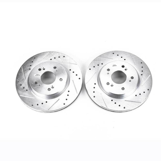 Power Stop 07-12 Acura RDX Front Evolution Drilled & Slotted Rotors - Pair - RPL Performance