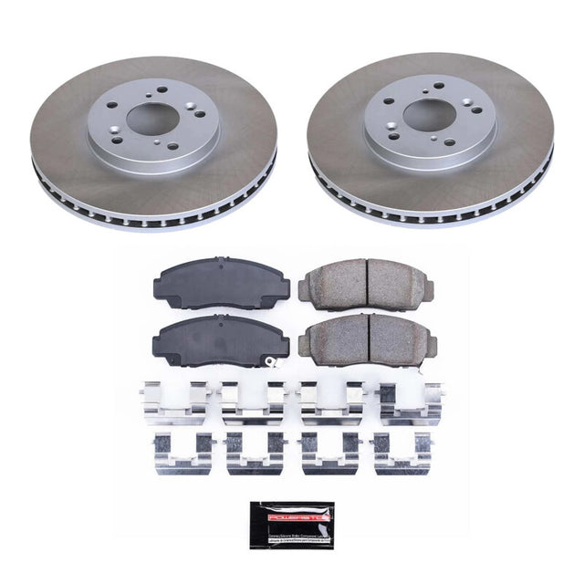 Power Stop 03-11 Honda Accord Front Semi-Coated Rotor Kit - RPL Performance