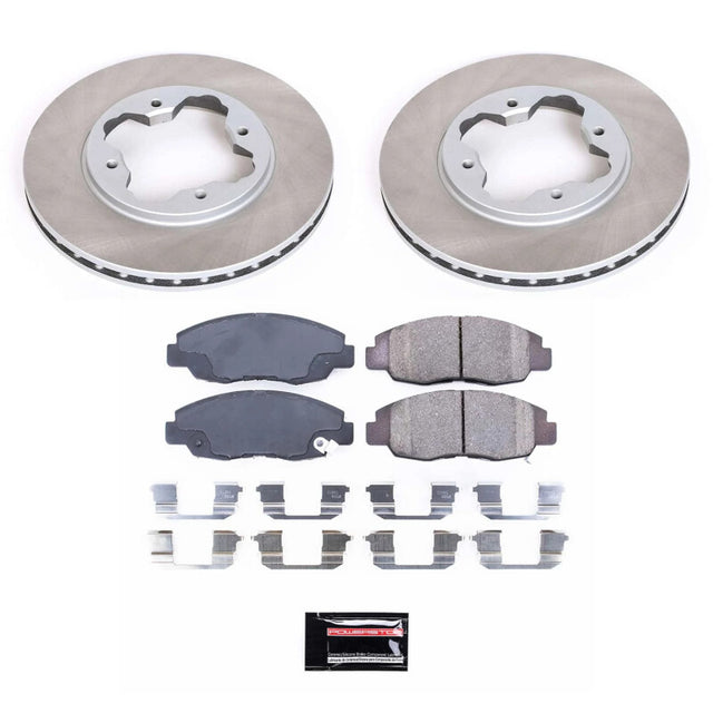 Power Stop 90-97 Honda Accord Front Semi-Coated Rotor Kit - RPL Performance