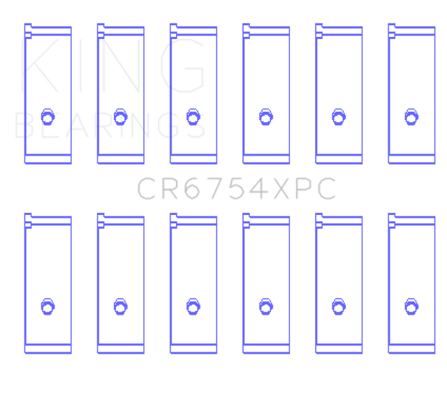 King Toyota2JZGE/2JZGTE 3.0L (Size .026) pMaxKote Performance Rod Bearing Set - RPL Performance