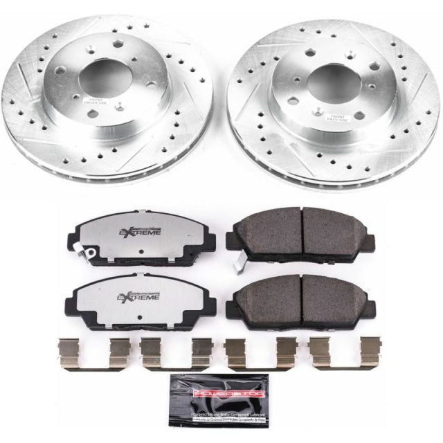 Power Stop 92-96 Honda Prelude Front Z26 Street Warrior Brake Kit - RPL Performance