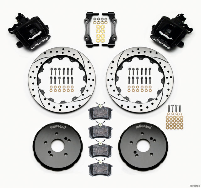 Wilwood Combination Parking Brake Rear Kit 12.88in Drilled Honda S2000 - RPL Performance
