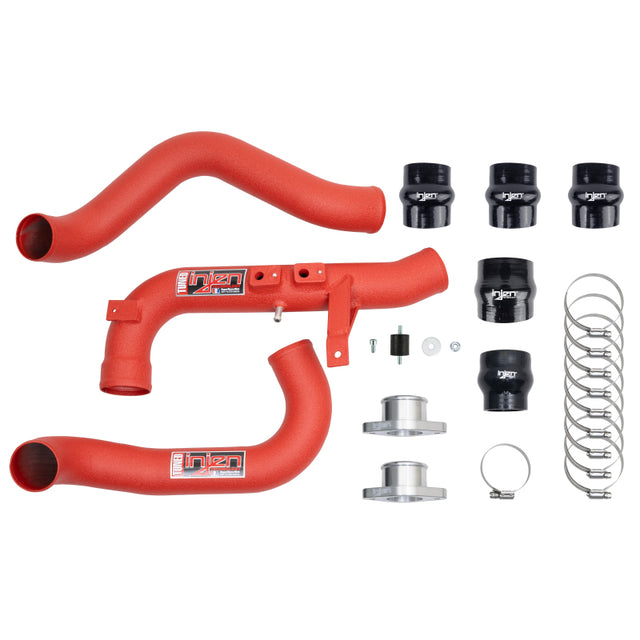 Injen 22-23 Honda/Acura Civic/Si/Integra 1.5L Turbo Aluminum Intercooler Pipe Kit - Wrinkle Red - RPL Performance