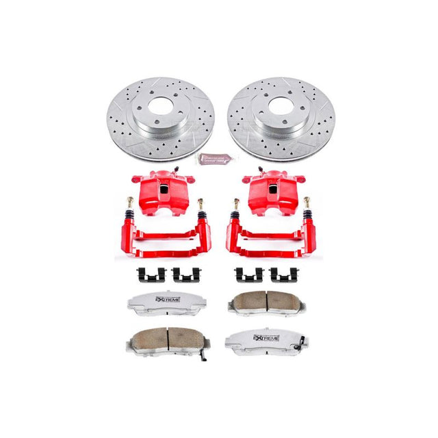 Power Stop 99-04 Acura RL Front Z26 Street Warrior Brake Kit w/Calipers - RPL Performance