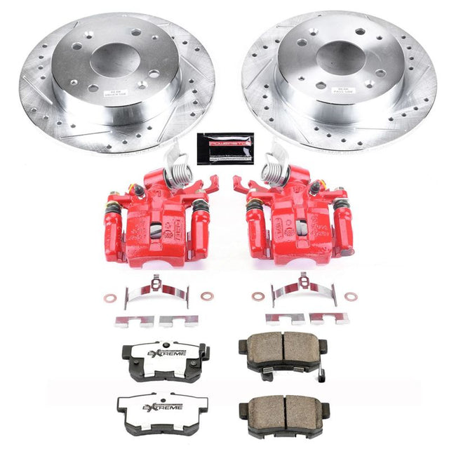 Power Stop 98-02 Honda Accord Rear Z26 Street Warrior Brake Kit w/Calipers - RPL Performance