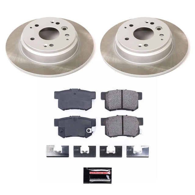 Power Stop 03-11 Honda Element Rear Semi-Coated Rotor Kit - RPL Performance