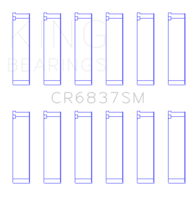 King Acura J30A/J32A/J35A/J35Z (Size +0.5) Performance Rod Bearing Set