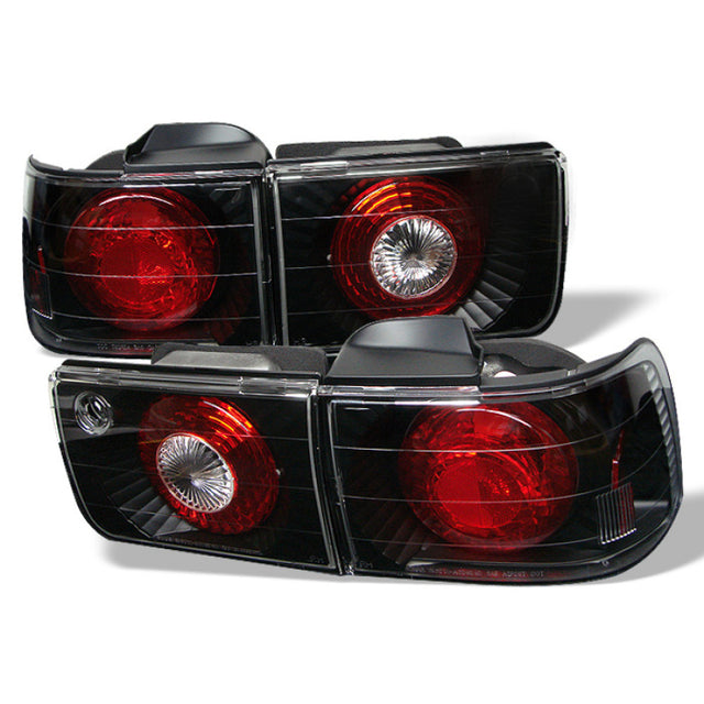 Spyder Honda Accord 92-93 4Dr Euro Style Tail Lights Black ALT-YD-HA92-4D-BK - RPL Performance