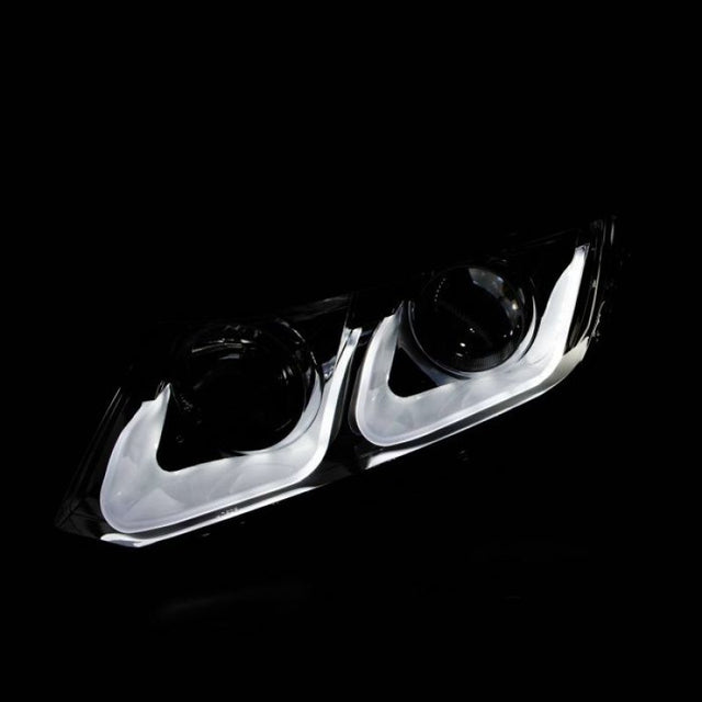 ANZO 2012-2015 Honda Civic Projector Headlights w/ U-Bar Chrome - RPL Performance