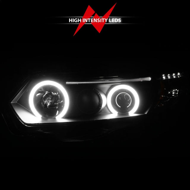 ANZO 2006-2011 Honda Civic Projector Headlights w/ Halo Black (CCFL) - RPL Performance