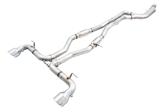 AWE Tuning 2020 Toyota Supra A90 Track Edition Exhaust - 5in Chrome Silver Tips - RPL Performance