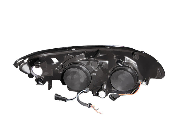ANZO 2004-2005 Honda Civic Projector Headlights w/ Halo Black - RPL Performance