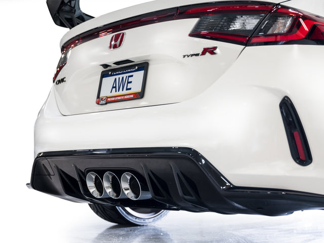 AWE Tuning 2023 Honda Civic Type R FL5 Touring Edition Exhaust w/ Triple Chrome Silver Tips - RPL Performance