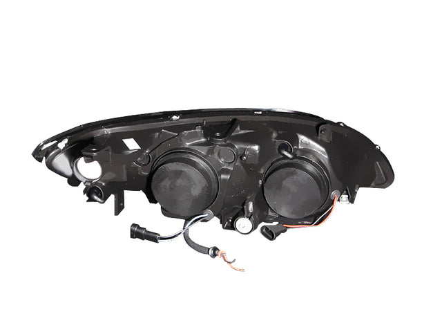 ANZO 2004-2005 Honda Civic Projector Headlights w/ Halo Black - RPL Performance