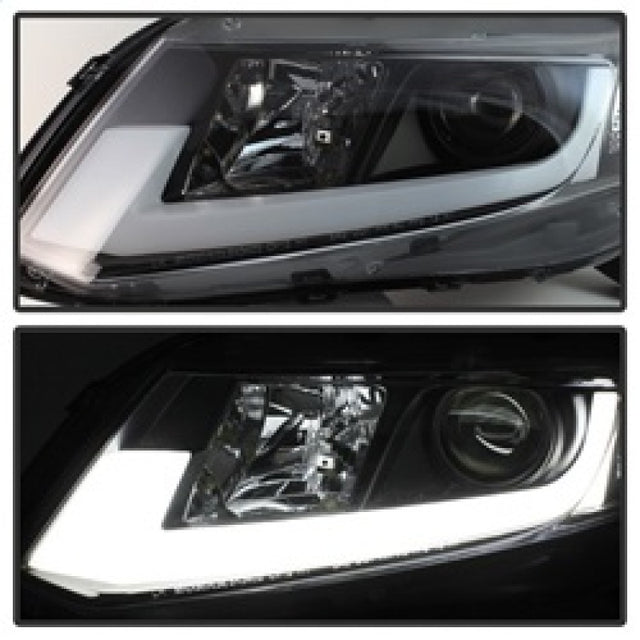 Spyder 12-14 Honda Civic (Excl. 2014 Coupe) Projector Headlights Lgtbr DRL Black PRO-YD-HC12-DRL-BK - RPL Performance
