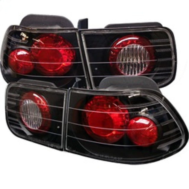 Spyder Honda Civic 96-00 2Dr Euro Style Tail Lights Black ALT-YD-HC96-2D-BK - RPL Performance