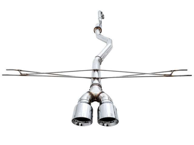 AWE Tuning 2016+ Honda Civic Si Track Edition Exhaust w/Front Pipe & Dual Chrome Silver Tips - RPL Performance