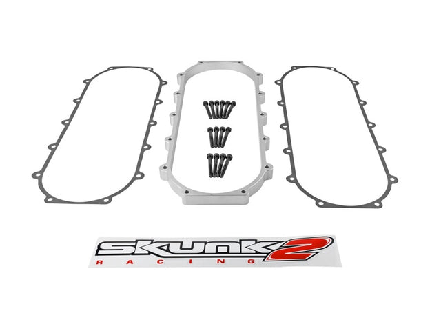 Skunk2 Ultra Series Honda/Acura Silver RACE Intake Manifold 1 Liter Spacer (Inc Gasket & Hardware) - RPL Performance