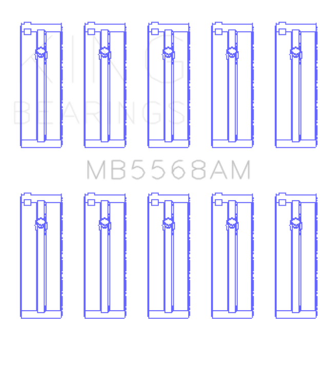 King Honda D16A/Y/Z H22A4 F23A (Size STD) Crankshaft Main Bearing Set - RPL Performance