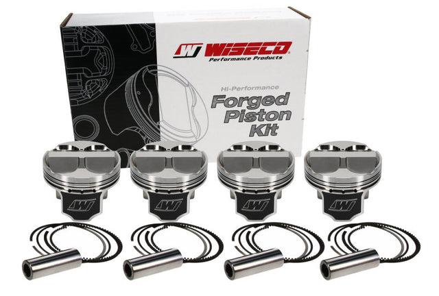 Wiseco Acura 4v Domed +8cc STRUTTED 88.0MM Piston Shelf Stock Kit - RPL Performance