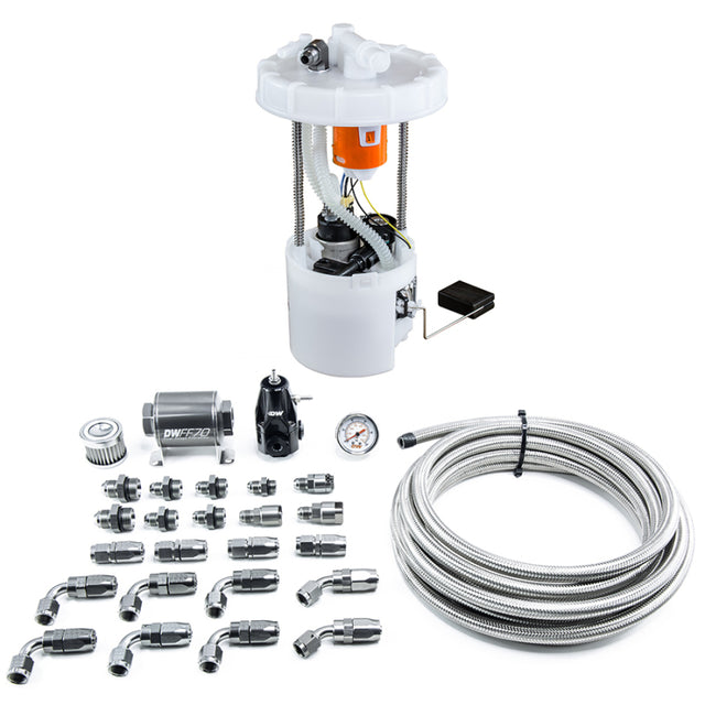 DeatschWerks 06-11 Honda Civic Si K20 DW400 Pump Module & Return Kit w/CPE Fuel Lines - RPL Performance