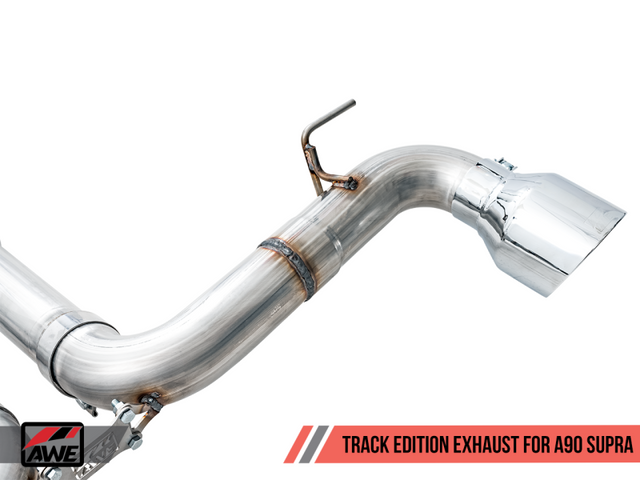 AWE Tuning 2020 Toyota Supra A90 Track Edition Exhaust - 5in Chrome Silver Tips - RPL Performance