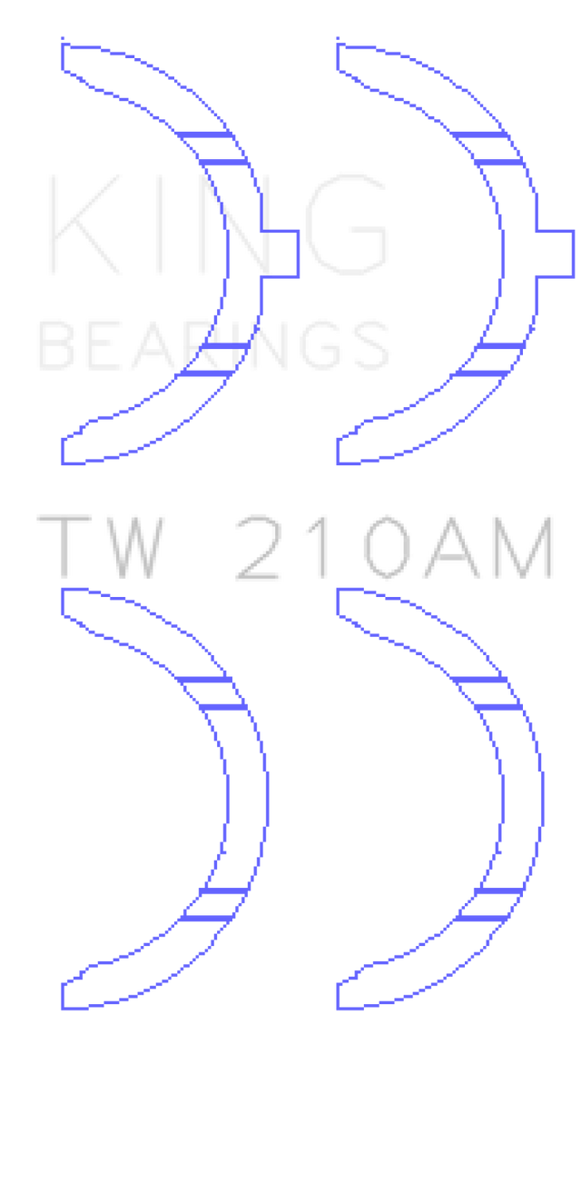 King Toyota 5R/2M/4M/5ME/5MGE/7MGE/7MGTE Thrust Washer Set - RPL Performance