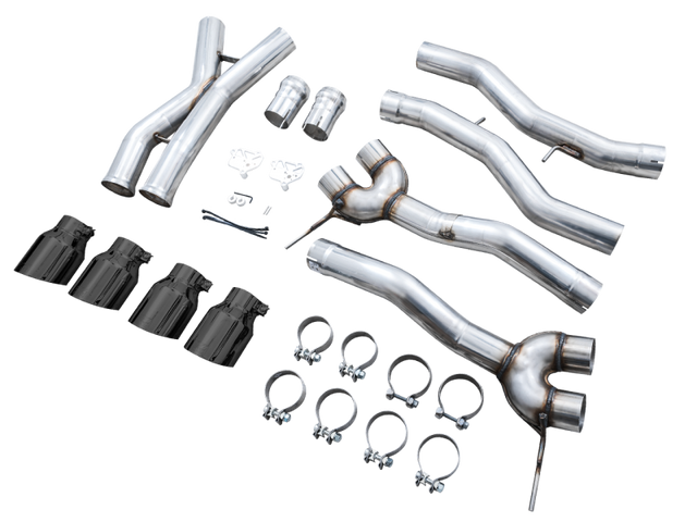 AWE Track Edition Catback Exhaust for BMW G8X M3/M4 - Diamond Black Tips - RPL Performance