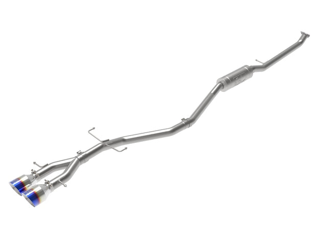 aFe Takeda 2.5in 304SS Cat-Back Exhaust System 17-20 Honda Civic SI Coupe L4-1.5L (t) - BL Flame Tip - RPL Performance
