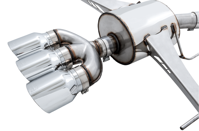 AWE Tuning 2017+ Honda Civic Type R Touring Edition Exhaust w/Front & Mid Pipes - Chrome Silver Tips - RPL Performance