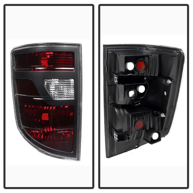 Xtune Honda Ridgeline Pickup 06-08 OEM Style Tail Lights Red Smoked ALT-JH-HRID06-OE-RSM - RPL Performance