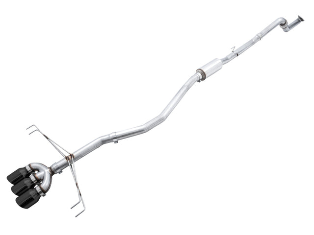 AWE Tuning 2017+ Honda Civic Type R Track Edition Exhaust w/Front Pipe & Triple Diamond Black Tips - RPL Performance