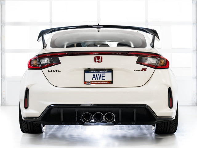 AWE Tuning 2023 Honda Civic Type R FL5 Touring Edition Exhaust w/ Triple Chrome Silver Tips - RPL Performance