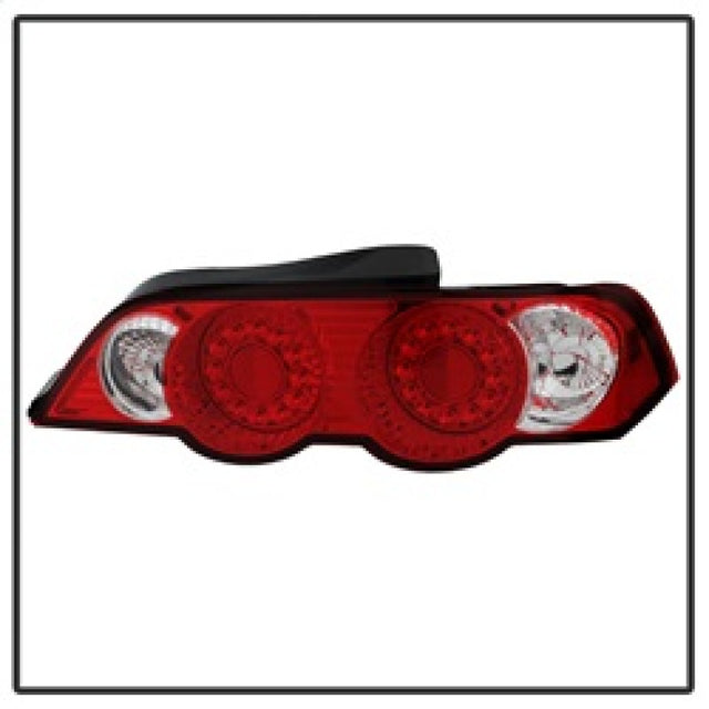 Spyder Acura RSX 02-04 LED Tail Lights Red Clear ALT-YD-ARSX02-LED-RC - RPL Performance