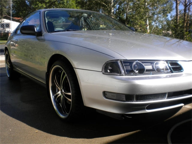 Spyder Honda Prelude 92-96 Projector Headlights LED Halo Black High H1 Low H1 PRO-YD-HP92-BK - RPL Performance