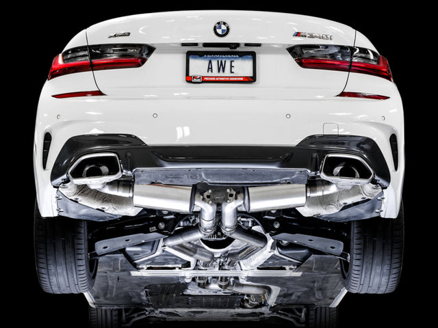 AWE Tuning 2019+ BMW M340i (G20) Resonated Touring Edition Exhaust (Use OE Tips) - RPL Performance