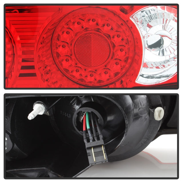 Spyder Acura RSX 02-04 LED Tail Lights Red Clear ALT-YD-ARSX02-LED-RC - RPL Performance