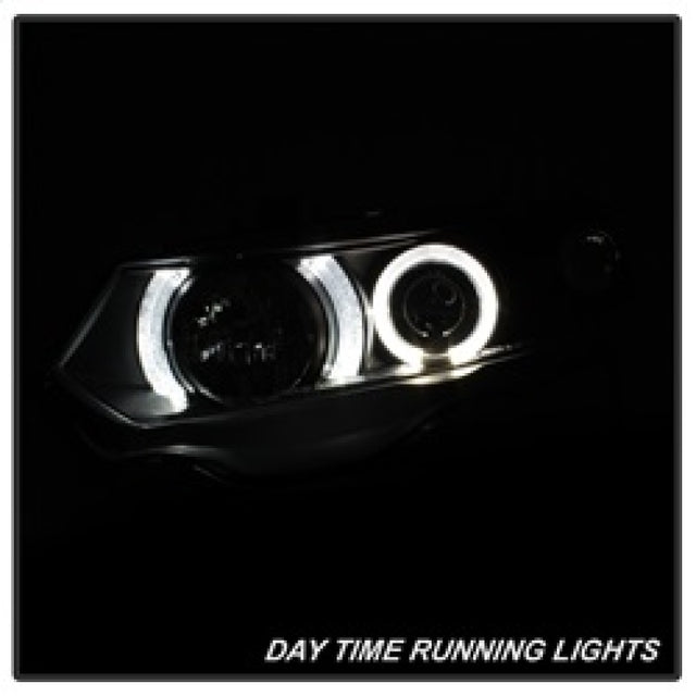 Spyder Honda Civic 06-08 2Dr Projector Headlights LED Halo Black High H1 Low H1 PRO-YD-HC06-2D-HL-BK - RPL Performance