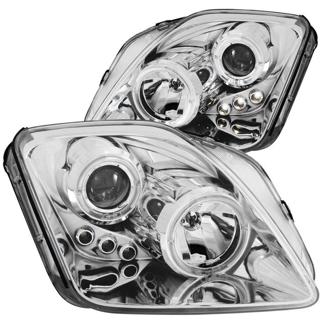 ANZO 1997-2001 Honda Prelude Projector Headlights w/ Halo Chrome w/ LED - RPL Performance