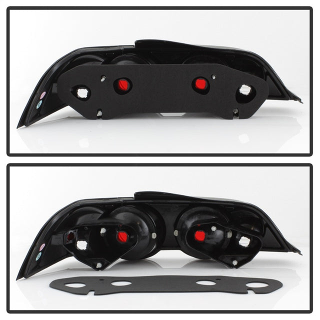 Spyder Acura RSX 02-04 Euro Style Tail Lights Black ALT-YD-ARSX02-BK - RPL Performance
