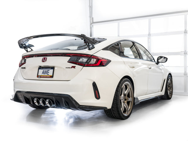 AWE Tuning 2023 Honda Civic Type R FL5 Touring Edition Exhaust w/ Triple Chrome Silver Tips - RPL Performance