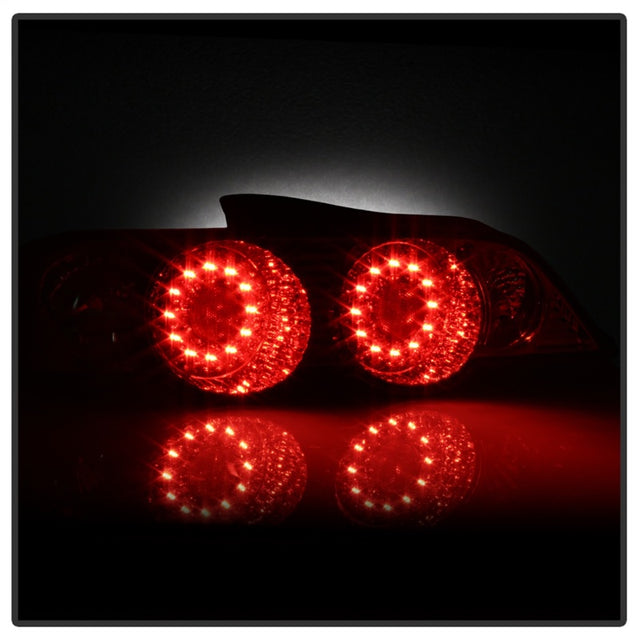 Spyder Acura RSX 02-04 LED Tail Lights Red Clear ALT-YD-ARSX02-LED-RC - RPL Performance